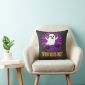 Spooky Ghost DJ Halloween Beats Ontwerp_1 Kussen (Stoel)