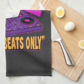 Spooky Ghost DJ Halloween Beats Ontwerp_1 Theedoek (Quarter Fold)