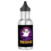 Spooky Ghost DJ Halloween Beats Ontwerp_1 Waterfles (Links)
