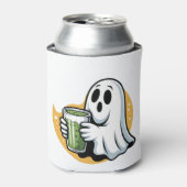 Spooky Ghost Drink Matcha Halloween Blikjeskoeler (Blikje Voorkant)