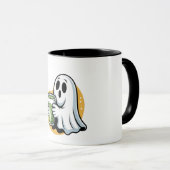Spooky Ghost Drink Matcha Halloween Mok (Voorkant rechts)