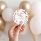 Spooky Ghost Eerste Verjaardag Bedankt Bedankjes Labels