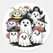 Spooky Ghost Envelope Sticker Sealer (Voorkant)