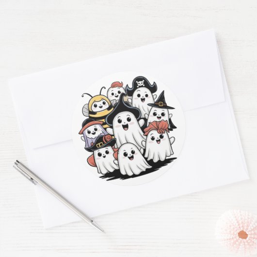 Spooky Ghost Envelope Sticker Sealer (Envelop)