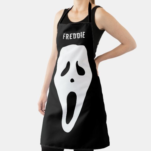 Spooky Ghost Face Funny Halloween Schort (Insitu)