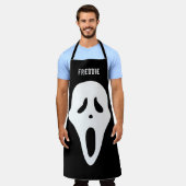 Spooky Ghost Face Funny Halloween Schort (Gedragen)
