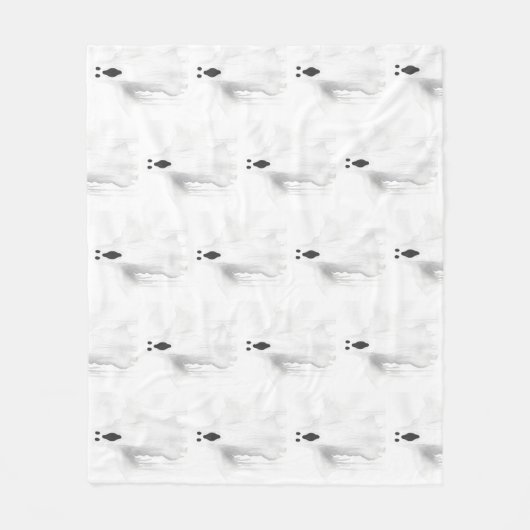 Spooky Ghost Fleece Deken (Voorkant)