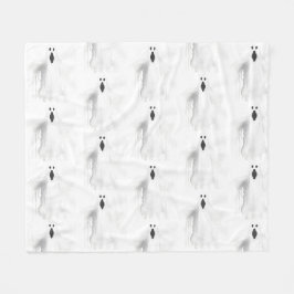 Spooky Ghost Fleece Deken