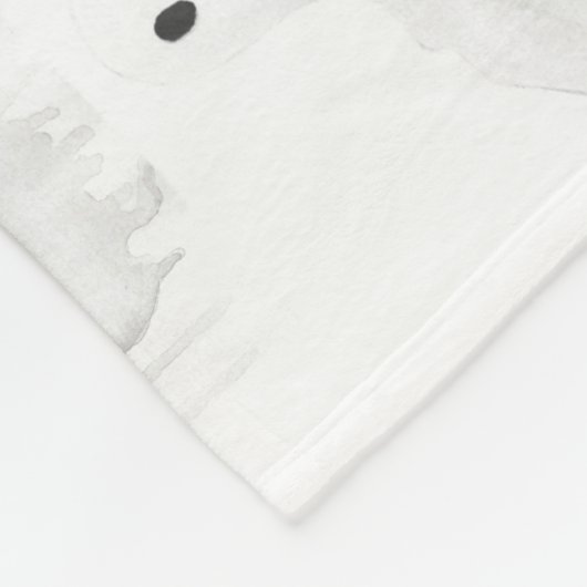 Spooky Ghost Fleece Deken (Hoek)