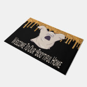 Spooky Ghost Funny Halloween Welkom Deurmat (Schuin)