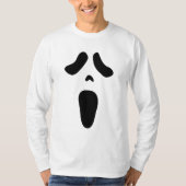 Spooky ghost gezicht Halloween partij kostuum shir T-shirt (Voorkant)