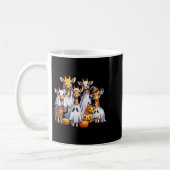 Spooky Ghost Giraffe Halloween Funny African Anima Koffiemok (Links)