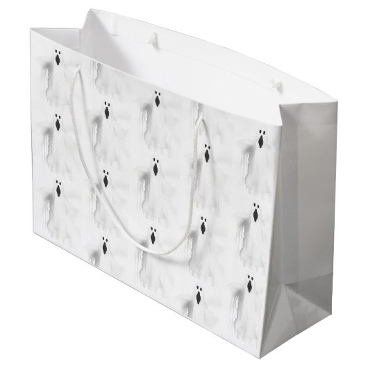 Spooky Ghost Groot Cadeauzakje (Achterkant Gekanteld)