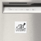 Spooky Ghost Halloween 31 oktober Magneet (Insitu (Vaatwasser))