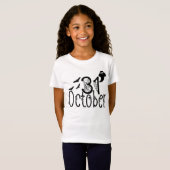 Spooky Ghost Halloween 31 oktober T-shirt (Voorkant volledig)