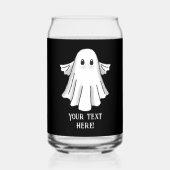 Spooky Ghost Halloween Blikvorm Glas (Achterkant)