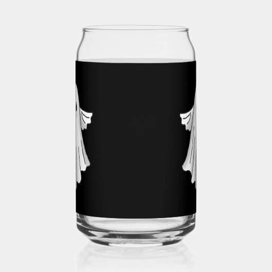 Spooky Ghost Halloween Blikvorm Glas (Links)