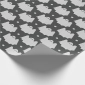 Spooky Ghost Halloween Cadeaupapier (Hoek)