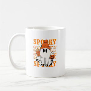 Spooky Ghost Halloween Coffee Design Koffiemok