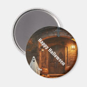 Spooky Ghost Halloween Collectie Magneet (Voorkant / Achterkant)