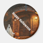 Spooky Ghost Halloween Collectie Magneet (Voorkant)