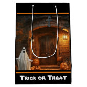 Spooky Ghost Halloween Collectie Medium Cadeauzakje (Achterkant)