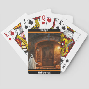 Spooky Ghost Halloween Collectie Pokerkaarten