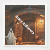 Spooky Ghost Halloween Collectie Servet (Voorkant)