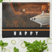 Spooky Ghost Halloween Collectie Theedoek (Gevouwen)