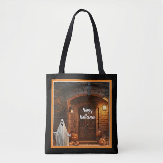 Spooky Ghost Halloween Collectie Tote Bag (Voorkant)