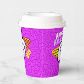 Spooky Ghost Halloween Cups - purple Papieren Bekers (Rechts)