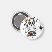 Spooky Ghost Halloween Decor Magneet (Voorkant / Achterkant)