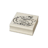 Spooky Ghost Halloween Familie Retouradres Rubberstempel (Stempel)