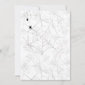 Spooky Ghost Halloween feest Kaart (Achterkant)