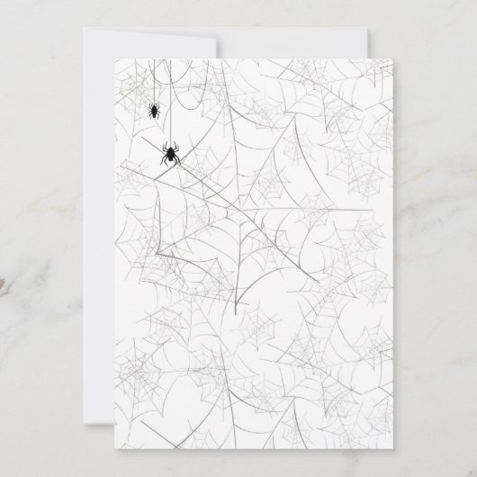 Spooky Ghost Halloween feest Kaart (Achterkant)