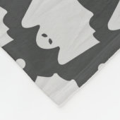 Spooky Ghost Halloween Fleece Deken (Hoek)