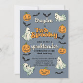 Spooky Ghost Halloween Herfst tweede verjaardag Kaart (Voorkant)