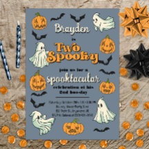 Spooky Ghost Halloween Herfst tweede verjaardag