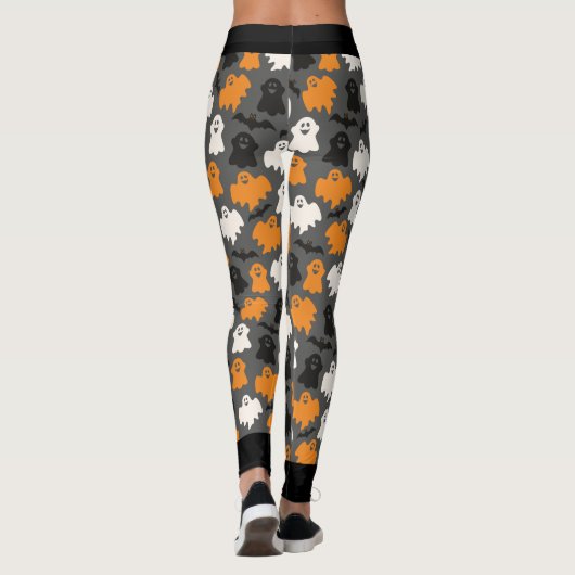 Spooky Ghost Halloween Leggings (Achterkant)