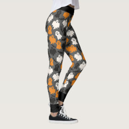 Spooky Ghost Halloween Leggings