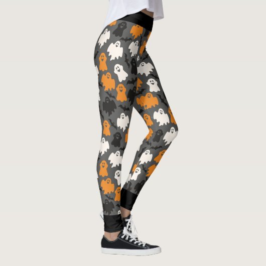 Spooky Ghost Halloween Leggings (Rechts)