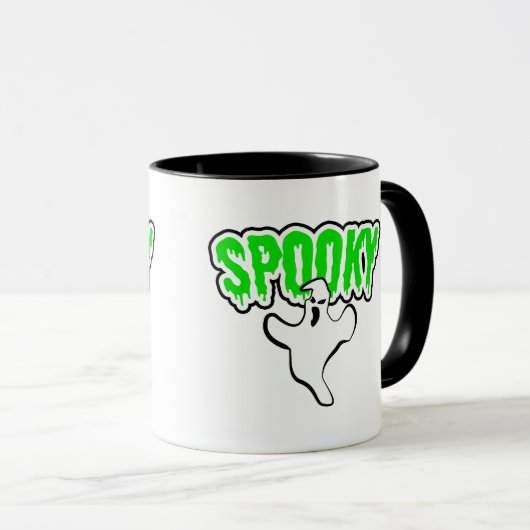 Spooky Ghost Halloween Mok (Voorkant rechts)