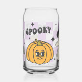 Spooky Ghost Halloween Mok, Herfst Halloween Gift Blikvorm Glas (Voorkant)