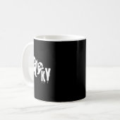 Spooky Ghost - Halloween Ontwerp Koffiemok (Voorkant links)