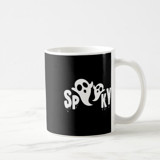 Spooky Ghost - Halloween Ontwerp Koffiemok (Rechts)