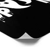 Spooky Ghost - Halloween Ontwerp Poster (Hoek)