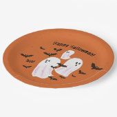 Spooky Ghost Halloween Paper Party Borden Papieren Bordje (Gekanteld)