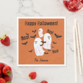 Spooky Ghost Halloween Paper Party Napkins Servet (Insitu)