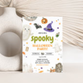 Spooky Ghost Halloween Party Kaart