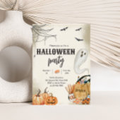 Spooky Ghost Halloween Party Kaart